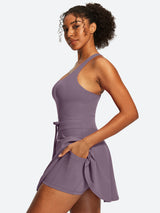 IUGA Tennis Mini Dresses With Built-in Shorts & Pockets | Affordable Yoga Leggings & Activewear by IUGA