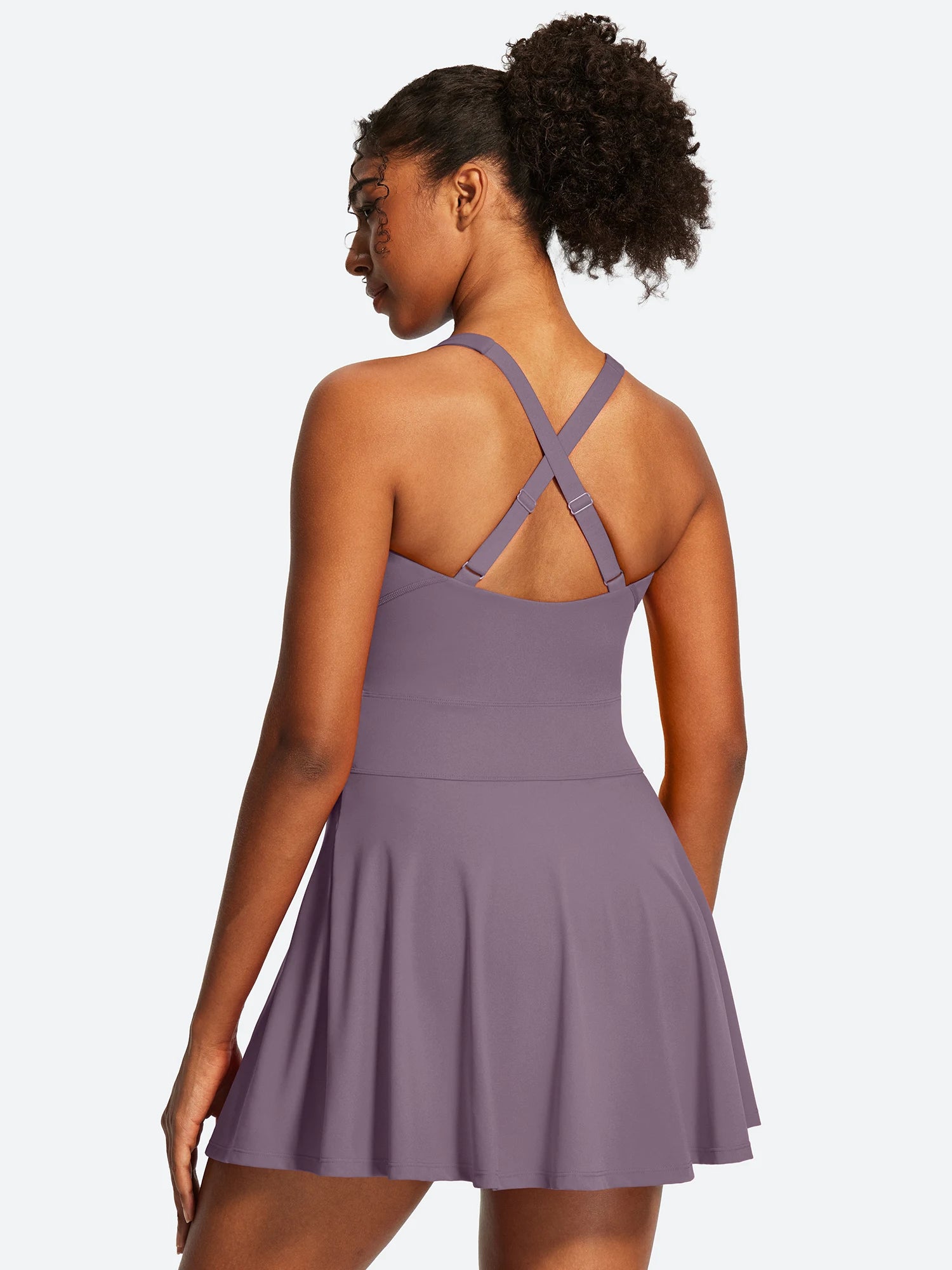 IUGA Tennis Mini Dresses With Built-in Shorts & Pockets | Affordable Yoga Leggings & Activewear by IUGA
