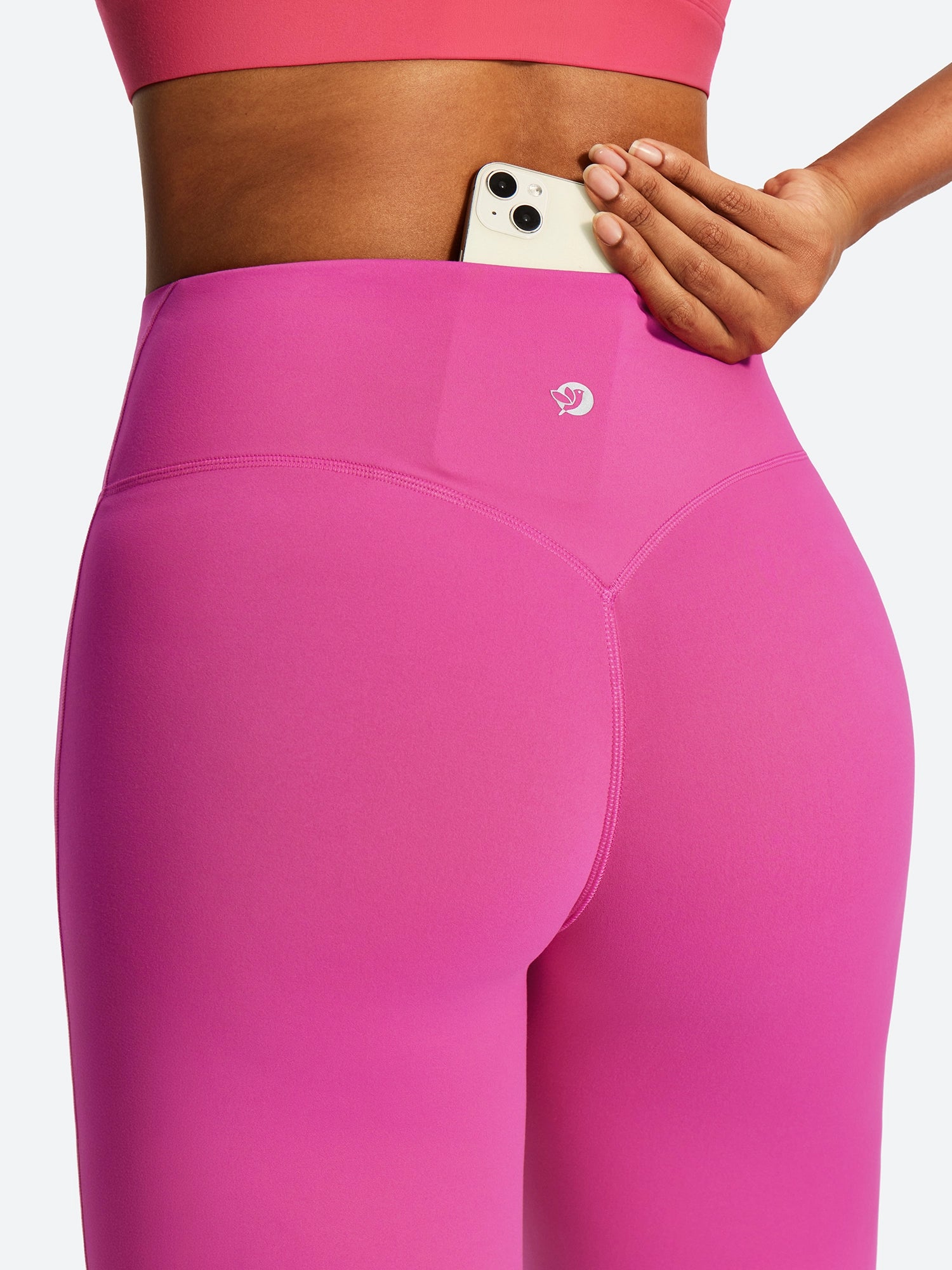 IUGA SilkFeel High Waist No Front Seam Straight Leggings | Affordable Yoga Leggings & Activewear by IUGA