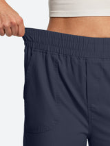 IUGA Cotton Linen Pull-On Wide Leg Pants With Pockets | Affordable Yoga Leggings & Activewear by IUGA