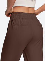 IUGA Cotton Linen Pull-On Wide Leg Pants With Pockets | Affordable Yoga Leggings & Activewear by IUGA