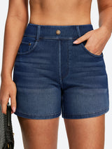 IUGA FlexDenim® Hight Waist Denim Shorts With Pockets | Affordable Yoga Leggings & Activewear by IUGA