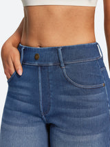 IUGA FlexDenim® Hight Waist Denim Shorts With Pockets | Affordable Yoga Leggings & Activewear by IUGA
