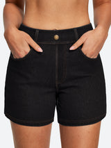 IUGA FlexDenim® Hight Waist Denim Shorts With Pockets | Affordable Yoga Leggings & Activewear by IUGA