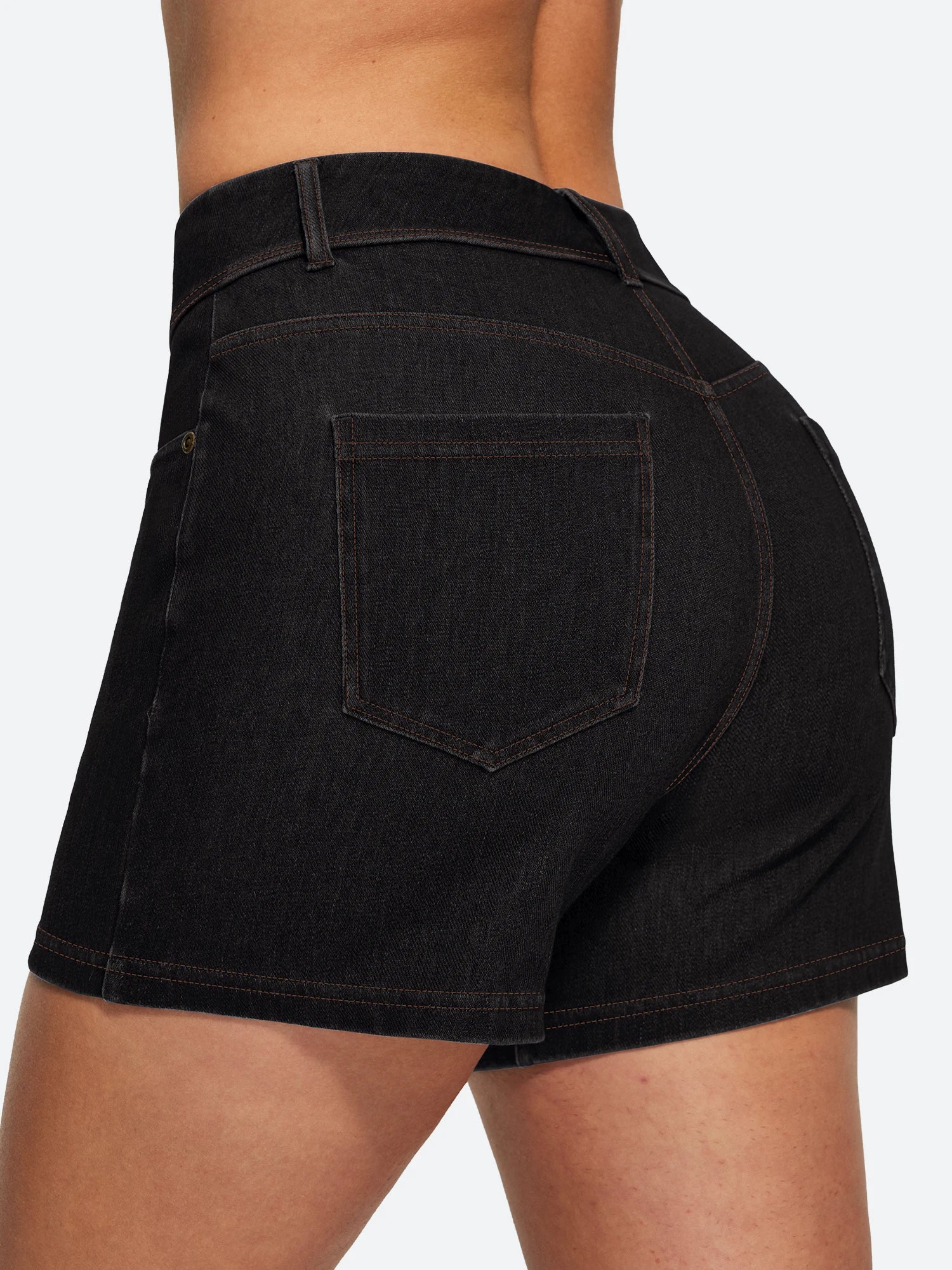 IUGA FlexDenim® Hight Waist Denim Shorts With Pockets | Affordable Yoga Leggings & Activewear by IUGA