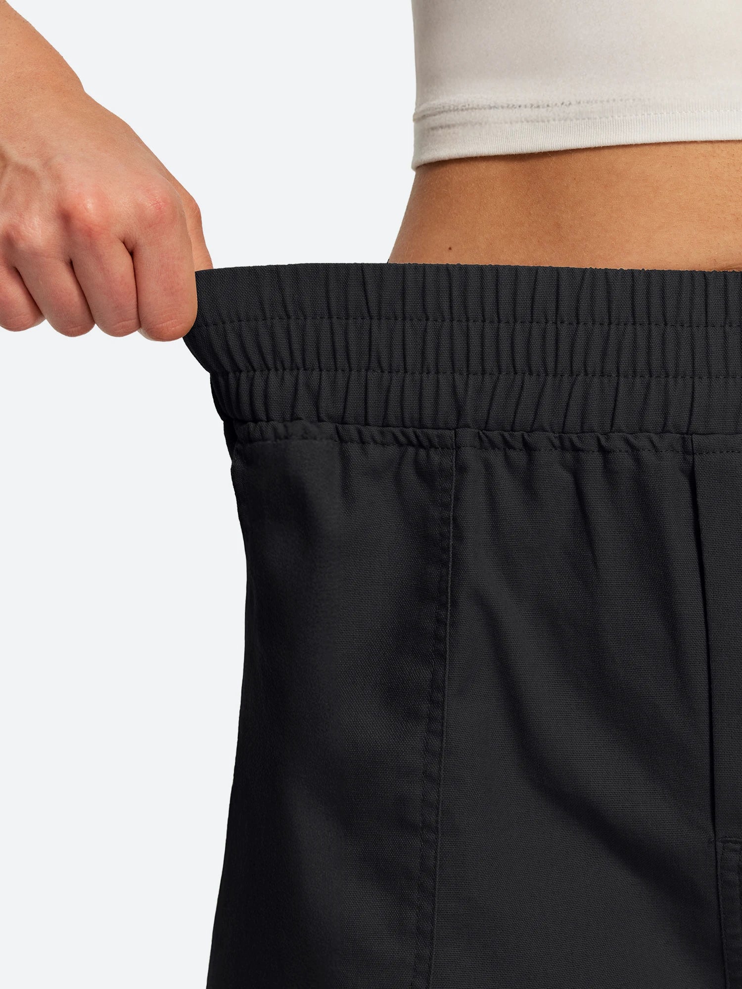 IUGA High Waisted Pull-On Comfy Linen Shorts With Pockets | Affordable Yoga Leggings & Activewear by IUGA