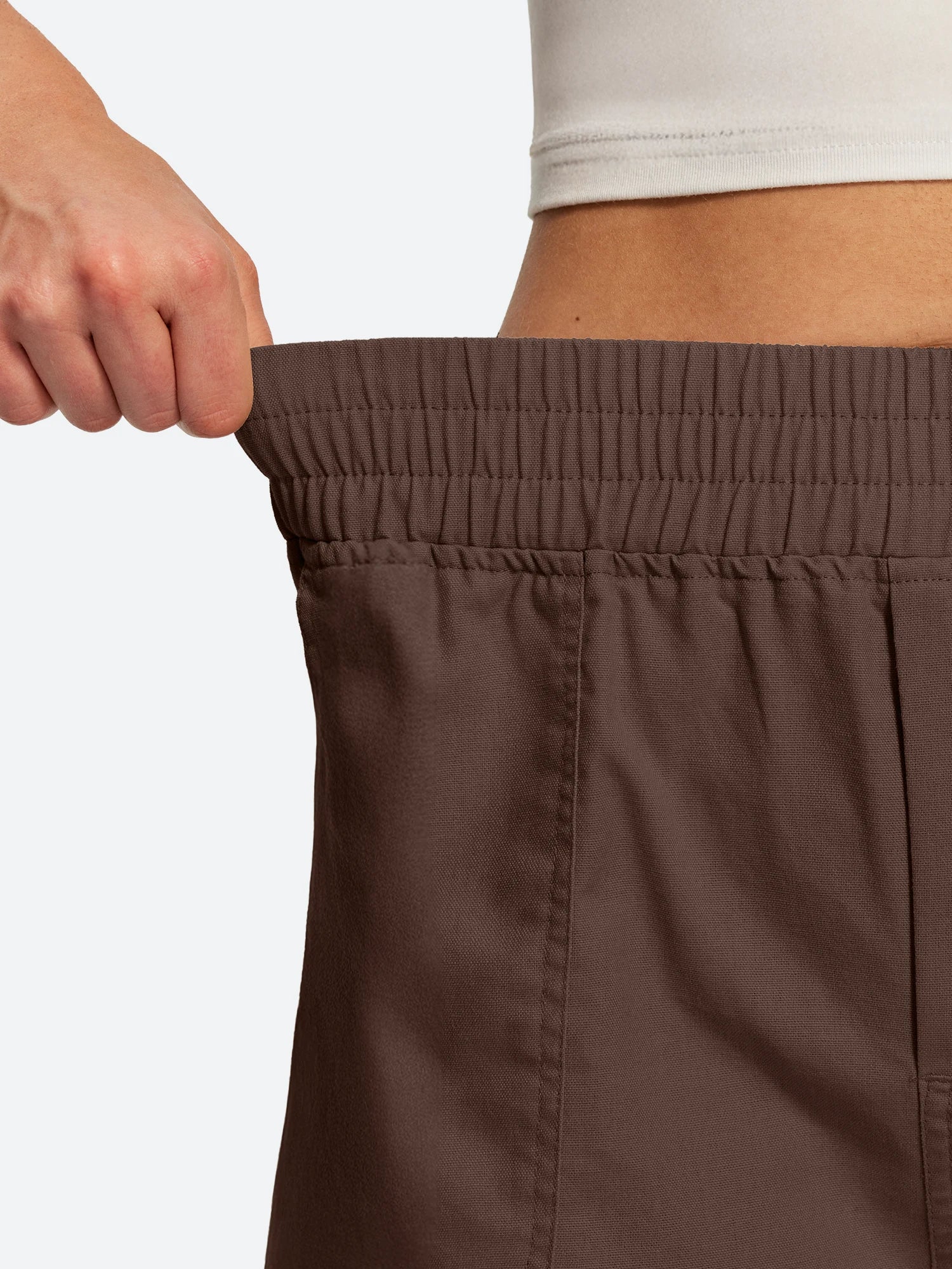 IUGA High Waisted Pull-On Comfy Linen Shorts With Pockets | Affordable Yoga Leggings & Activewear by IUGA