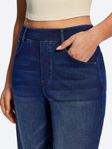 IUGA FlexDenim® High Waisted Pull On Tummy Control Wide Leg Jeans With Pockets
