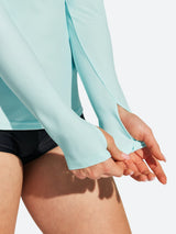 IUGA UPF 50+ Long Sleeve Quick-Dry Rash Guard Swimsuit With Half Zip & Thumbholes | Affordable Yoga Leggings & Activewear by IUGA