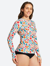 IUGA UPF 50+ Long Sleeve Quick-Dry Rash Guard Swimsuit With Half Zip & Thumbholes | Affordable Yoga Leggings & Activewear by IUGA