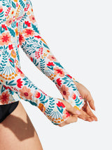 IUGA UPF 50+ Long Sleeve Quick-Dry Rash Guard Swimsuit With Half Zip & Thumbholes | Affordable Yoga Leggings & Activewear by IUGA