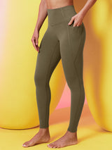 IUGA FlexTight High-Waist Sandwich No Front Seam Tummy Control Leggings With Pockets
