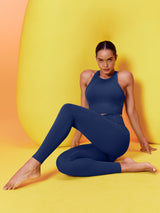 IUGA FlexTight High-Waist Sandwich No Front Seam Tummy Control Leggings With Pockets