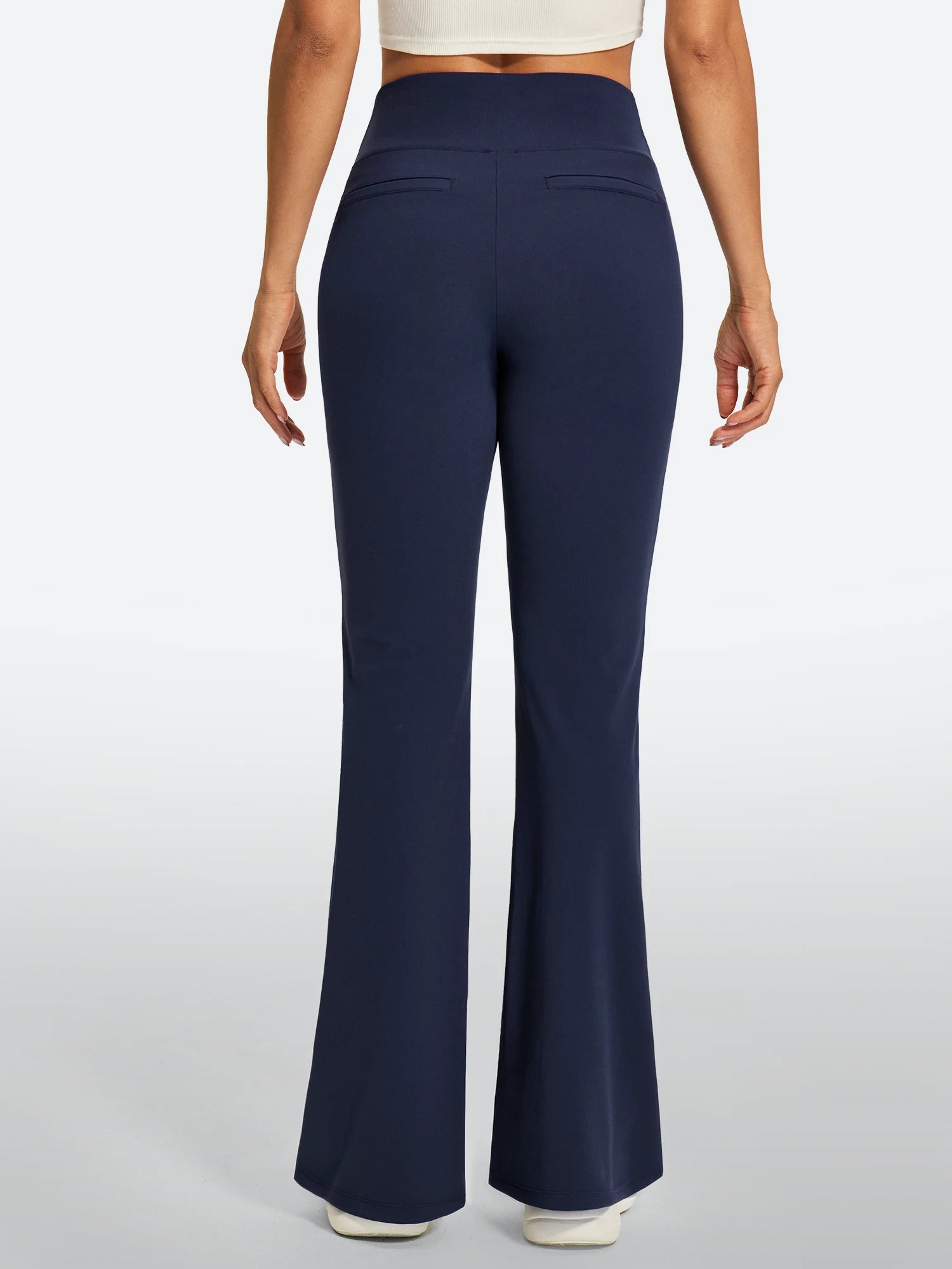 IUGA Women’s High-Waisted Tummy Control & Pull-On Bootcut Yoga Pants With Pockets