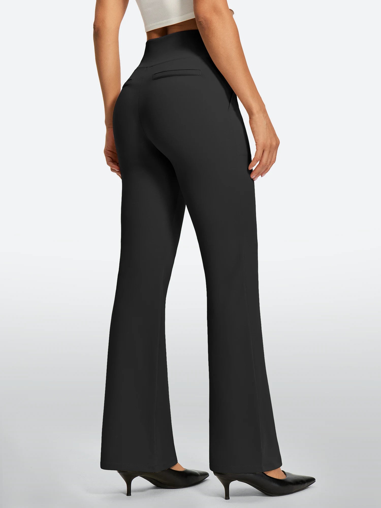 IUGA Women’s High-Waisted Tummy Control & Pull-On Bootcut Yoga Pants With Pockets