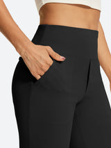 IUGA Women’s High-Waisted Tummy Control & Pull-On Bootcut Yoga Pants With Pockets