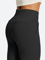 IUGA Women’s High-Waisted Tummy Control & Pull-On Bootcut Yoga Pants With Pockets