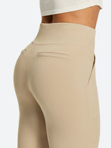 IUGA Women’s High-Waisted Tummy Control & Pull-On Bootcut Yoga Pants With Pockets