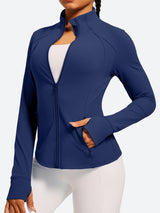 IUGA FlexTight Full Zip Lightweight Running Track Jacket With Thumbholes | Affordable Yoga Leggings & Activewear by IUGA