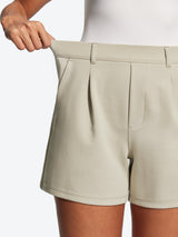 IUGA High Waisted Pleated Wide Leg Shorts
