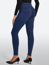 IUGA HeatLab® Fleece Lined Pull On High Waisted Dress Pants With Pockets | Affordable Yoga Leggings & Activewear by IUGA