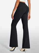 IUGA Stretchy Pull On Bootcut Work Pants With Pockets