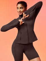 IUGA FlexTight Full Zip Lightweight Running Track Jacket With Thumbholes | Affordable Yoga Leggings & Activewear by IUGA