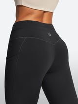 IUGA HeatLab® Waterproof No Front Seam Fleece-Lined High-Waist Drawstring Leggings | Affordable Yoga Leggings & Activewear by IUGA