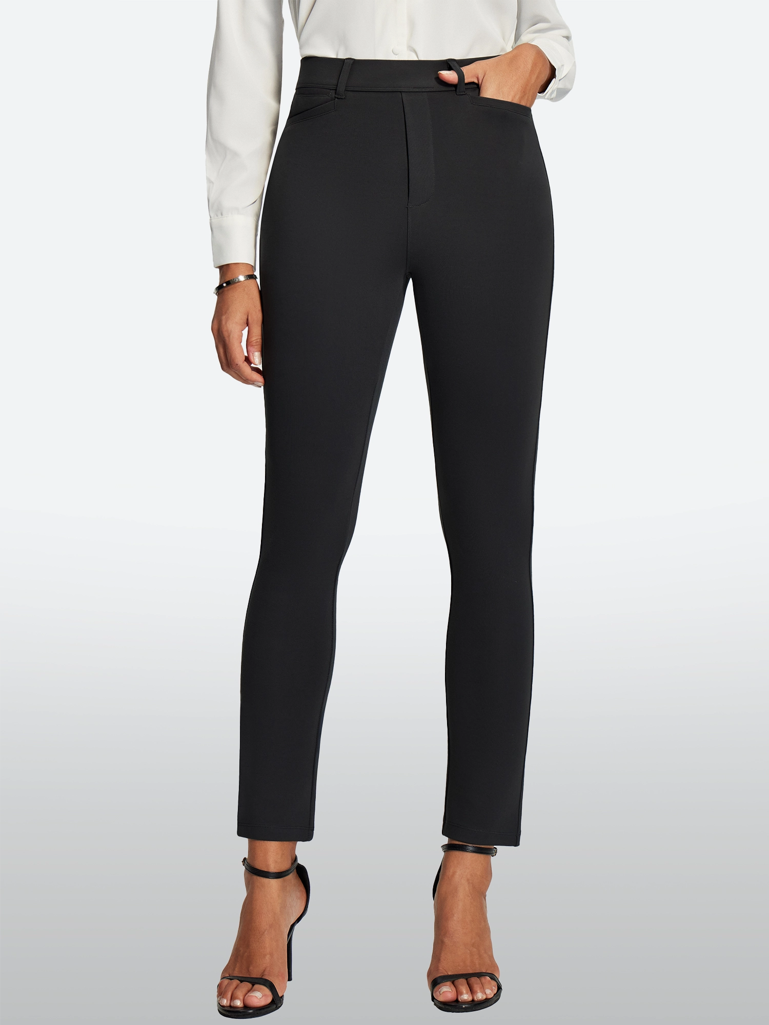 IUGA Pull On Stretchy Work Pants With Pockets | Affordable Yoga Leggings & Activewear by IUGA