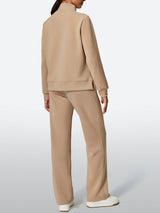 IUGA 2 Piece Outfits Wide Leg Pants Lounge Set | Affordable Yoga Leggings & Activewear by IUGA