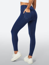 IUGA FlexDenim™ High Waisted Crossover Jeggings With Pockets - IUGA