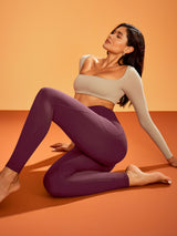 IUGA Heatlab® Sandwich Waistband Fleece Lined No Front Seam Leggings | Affordable Yoga Leggings & Activewear by IUGA