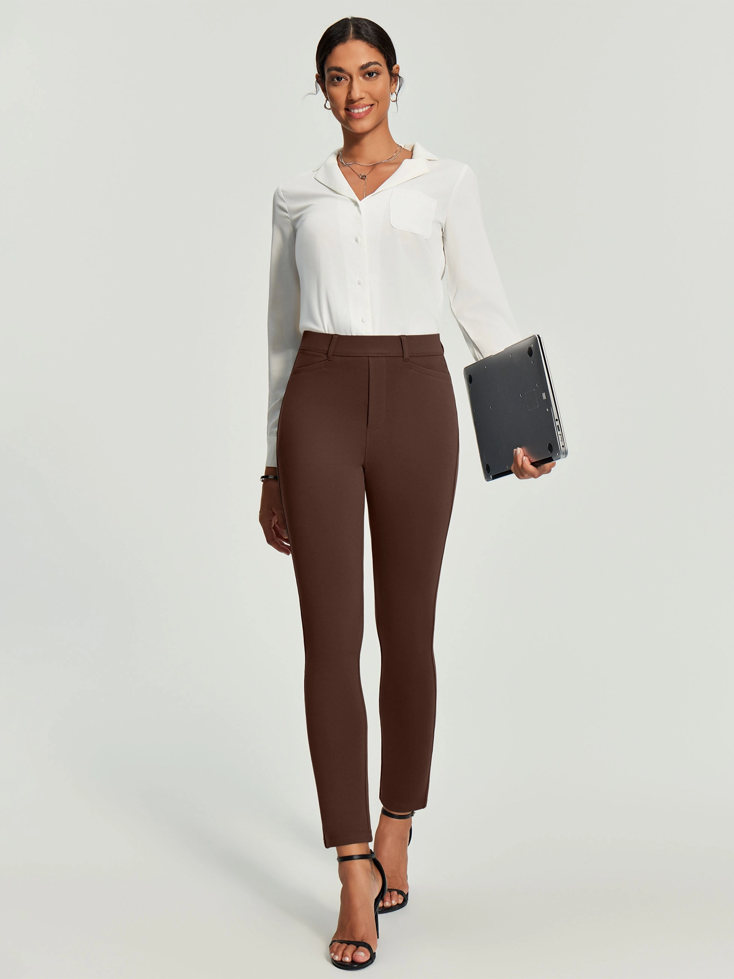 IUGA Pull On Stretchy Work Pants With Pockets | Affordable Yoga Leggings & Activewear by IUGA