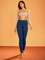 IUGA Heatlab® Sandwich Waistband Fleece Lined No Front Seam Leggings | Affordable Yoga Leggings & Activewear by IUGA