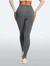 IUGA HeatLab® Waterproof No Front Seam Fleece-Lined High-Waist Drawstring Leggings | Affordable Yoga Leggings & Activewear by IUGA