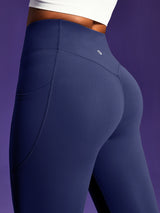 IUGA PowerTight Sandwich Scrunch Butt Lifting No Front Seam Compression Leggings With Pockets | Affordable Yoga Leggings & Activewear by IUGA