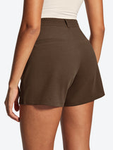 IUGA High Waisted Pleated Wide Leg Shorts