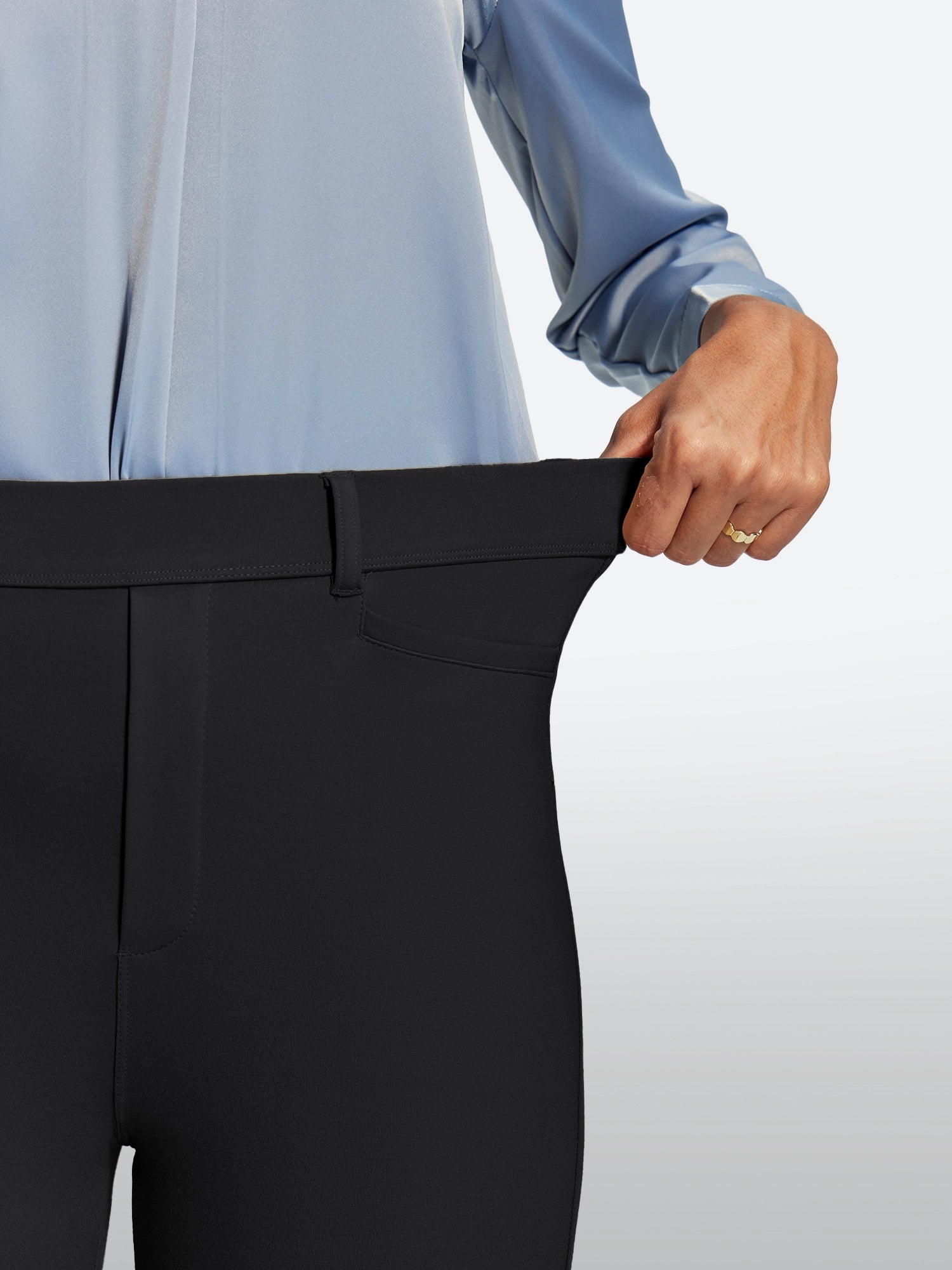 IUGA Pull On Stretchy Work Pants With Pockets | Affordable Yoga Leggings & Activewear by IUGA