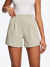 IUGA High Waisted Pleated Wide Leg Shorts