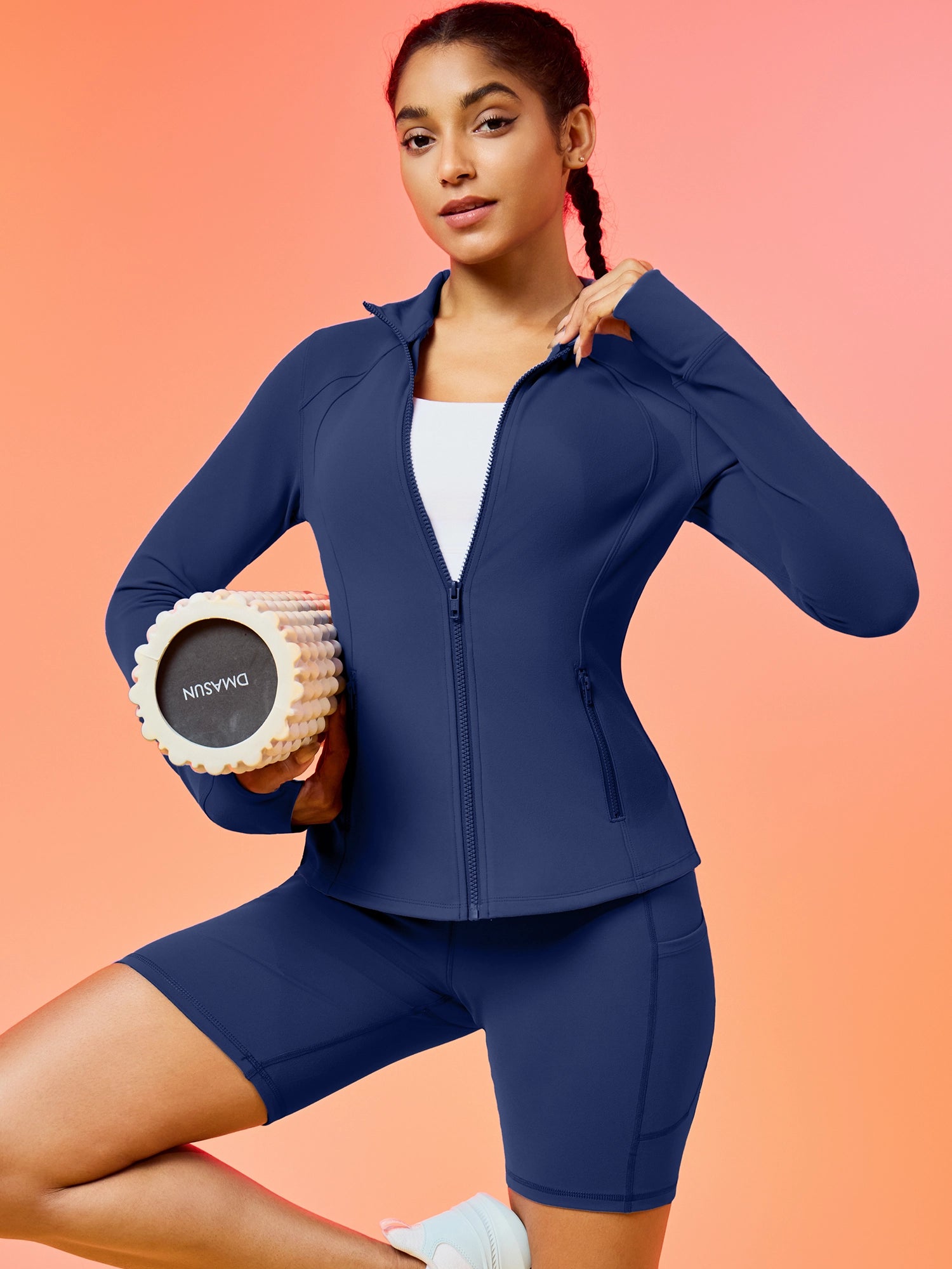 IUGA FlexTight Full Zip Lightweight Running Track Jacket With Thumbholes | Affordable Yoga Leggings & Activewear by IUGA