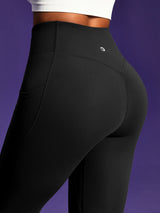 IUGA PowerTight Sandwich Scrunch Butt Lifting No Front Seam Compression Leggings With Pockets | Affordable Yoga Leggings & Activewear by IUGA
