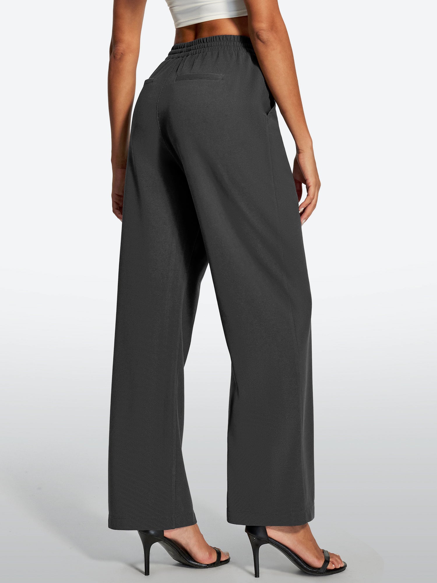 IUGA High-Waisted Waffle Work Pants - IUGA