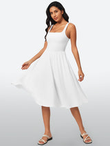 IUGA Flowy Sundresses With Built in Shorts & Bra & Pockets - IUGA