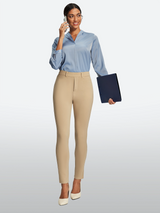 IUGA Pull On Stretchy Work Pants With Pockets | Affordable Yoga Leggings & Activewear by IUGA