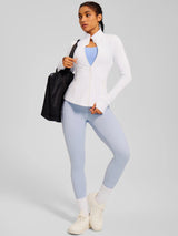 IUGA FlexTight Full Zip Lightweight Running Track Jacket With Thumbholes | Affordable Yoga Leggings & Activewear by IUGA