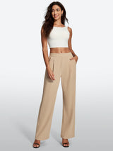 IUGA High-Waisted Waffle Work Pants - IUGA