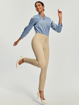 IUGA Pull On Stretchy Work Pants With Pockets | Affordable Yoga Leggings & Activewear by IUGA