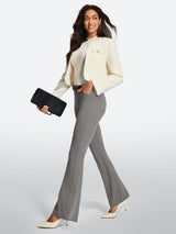 IUGA Stretchy Pull On Bootcut Work Pants With Pockets