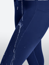 IUGA HeatLab® Waterproof No Front Seam Fleece-Lined High-Waist Drawstring Leggings | Affordable Yoga Leggings & Activewear by IUGA