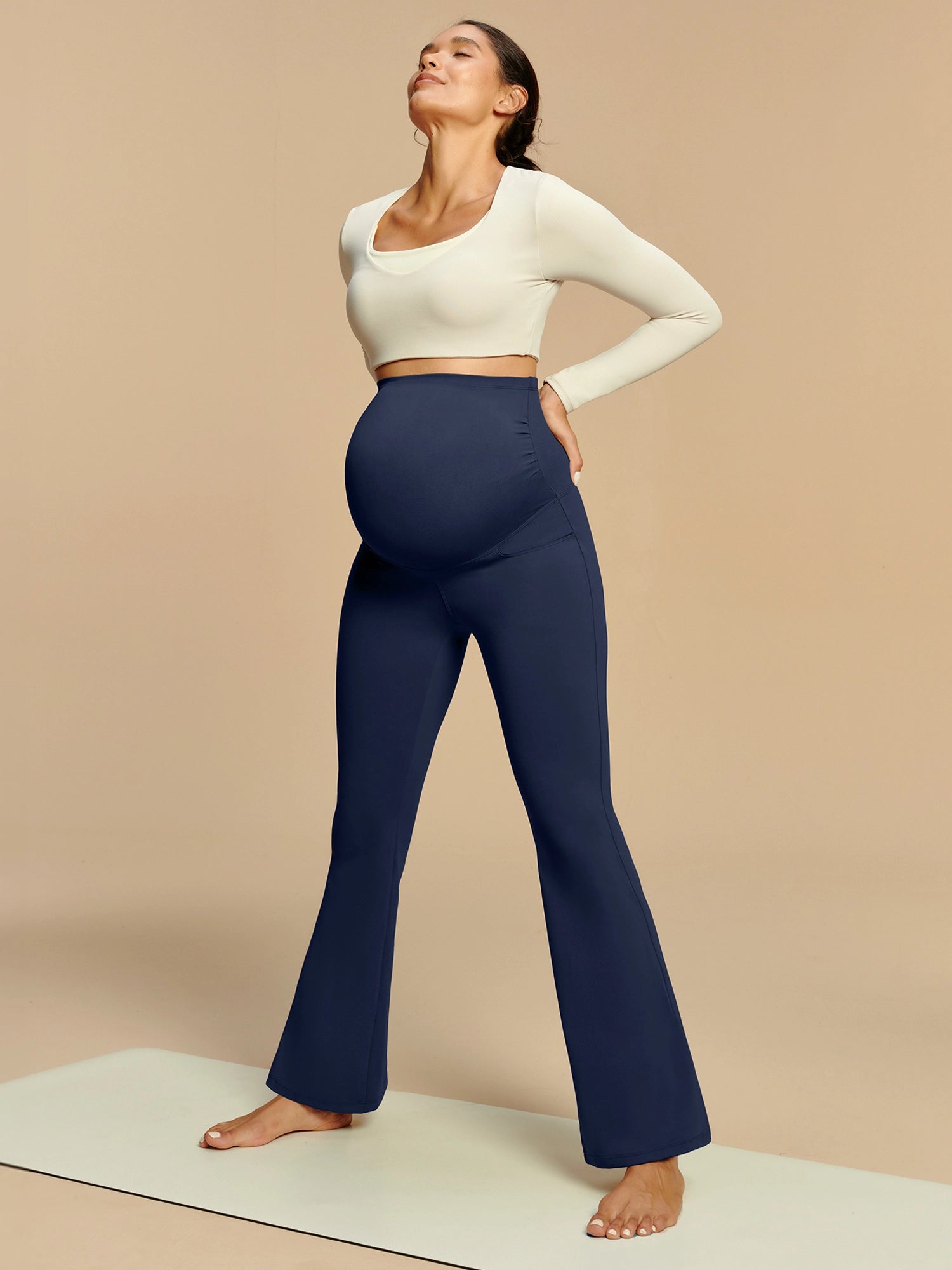 IUGA Maternity Leggings With Pockets Over The Belly | Affordable Yoga Leggings & Activewear by IUGA